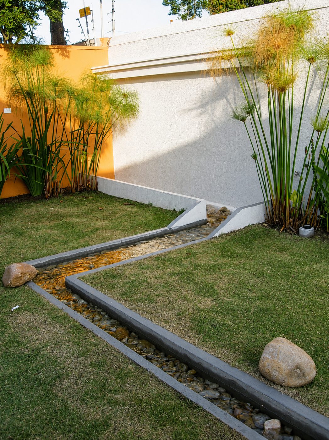 Área verde com paisagismo